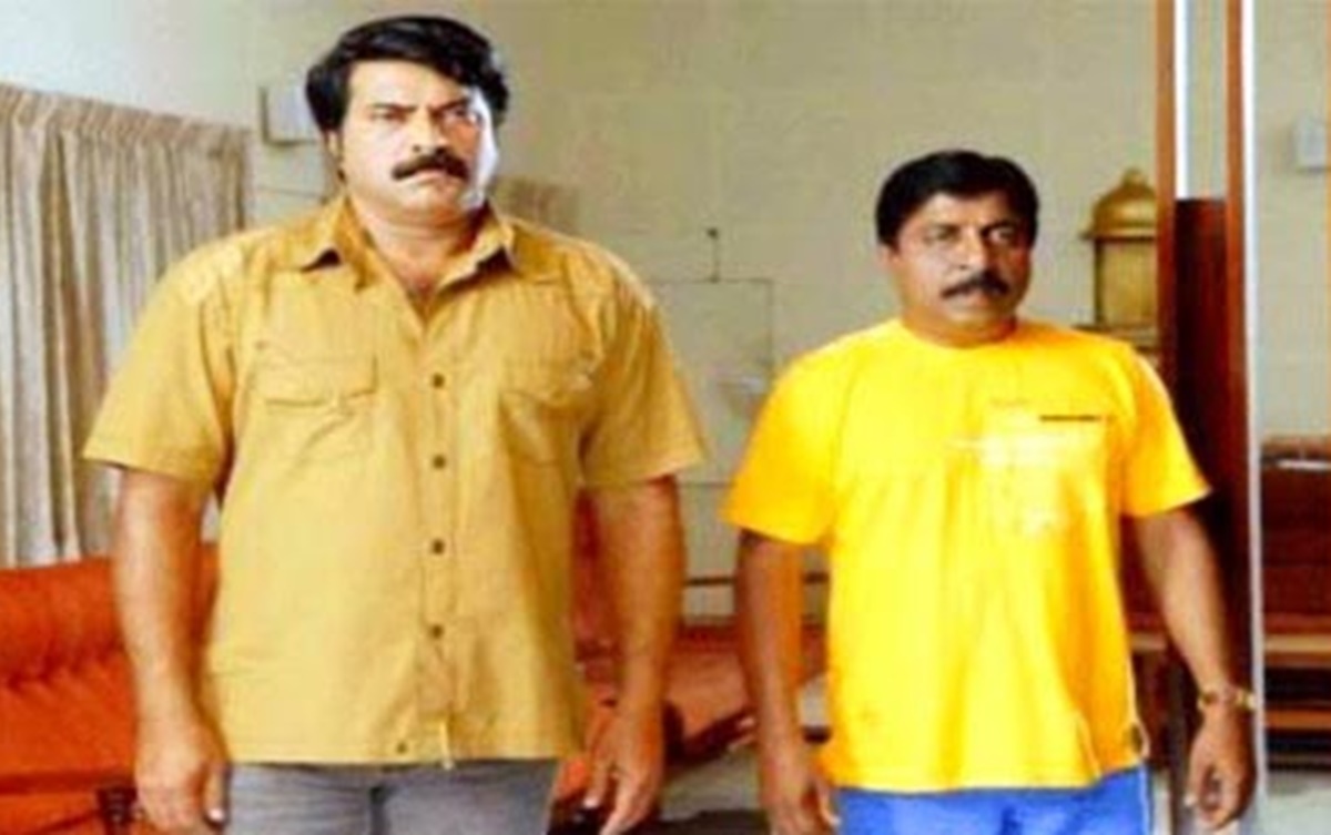 Mammootty and Sreenivasan (Film: Thaskaraveeran) 