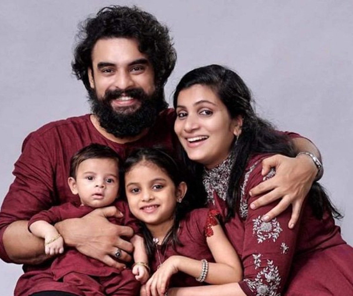 Tovino Thomas and Family 