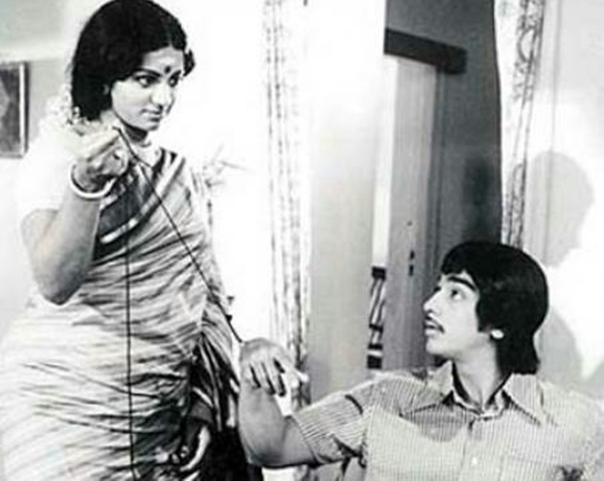 Sreevidya and Kamal Haasan in Apoorvaragangal