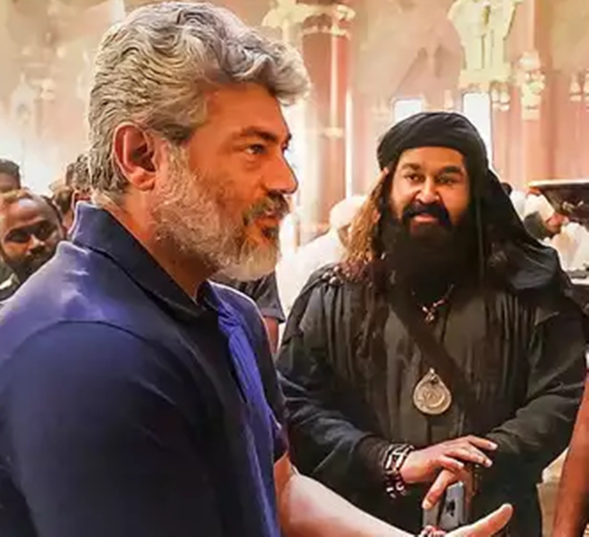 Ajith on Marakkar's set 