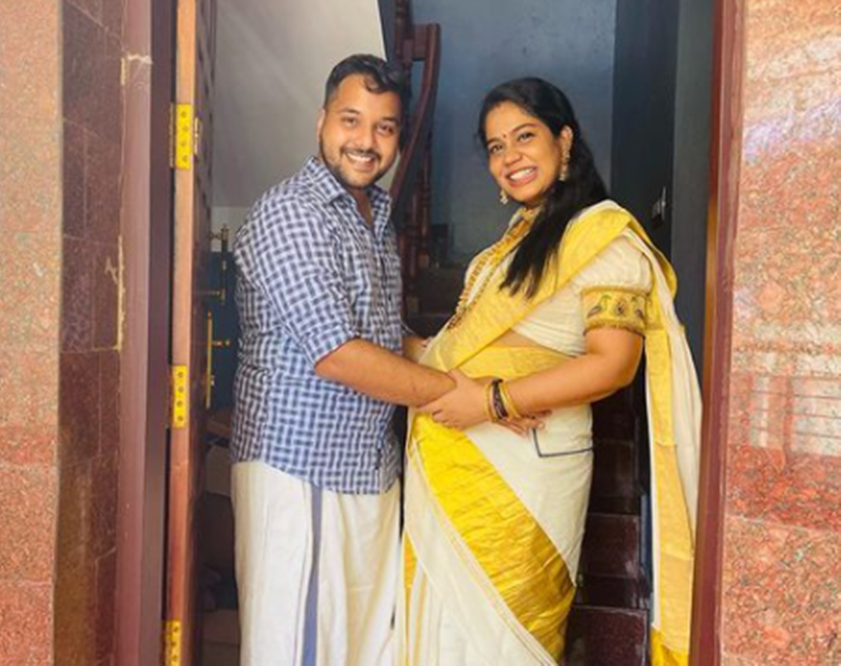 Athira Madhav With Husband 