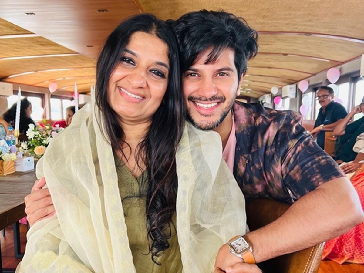 Dulquer Salmaan With Mother