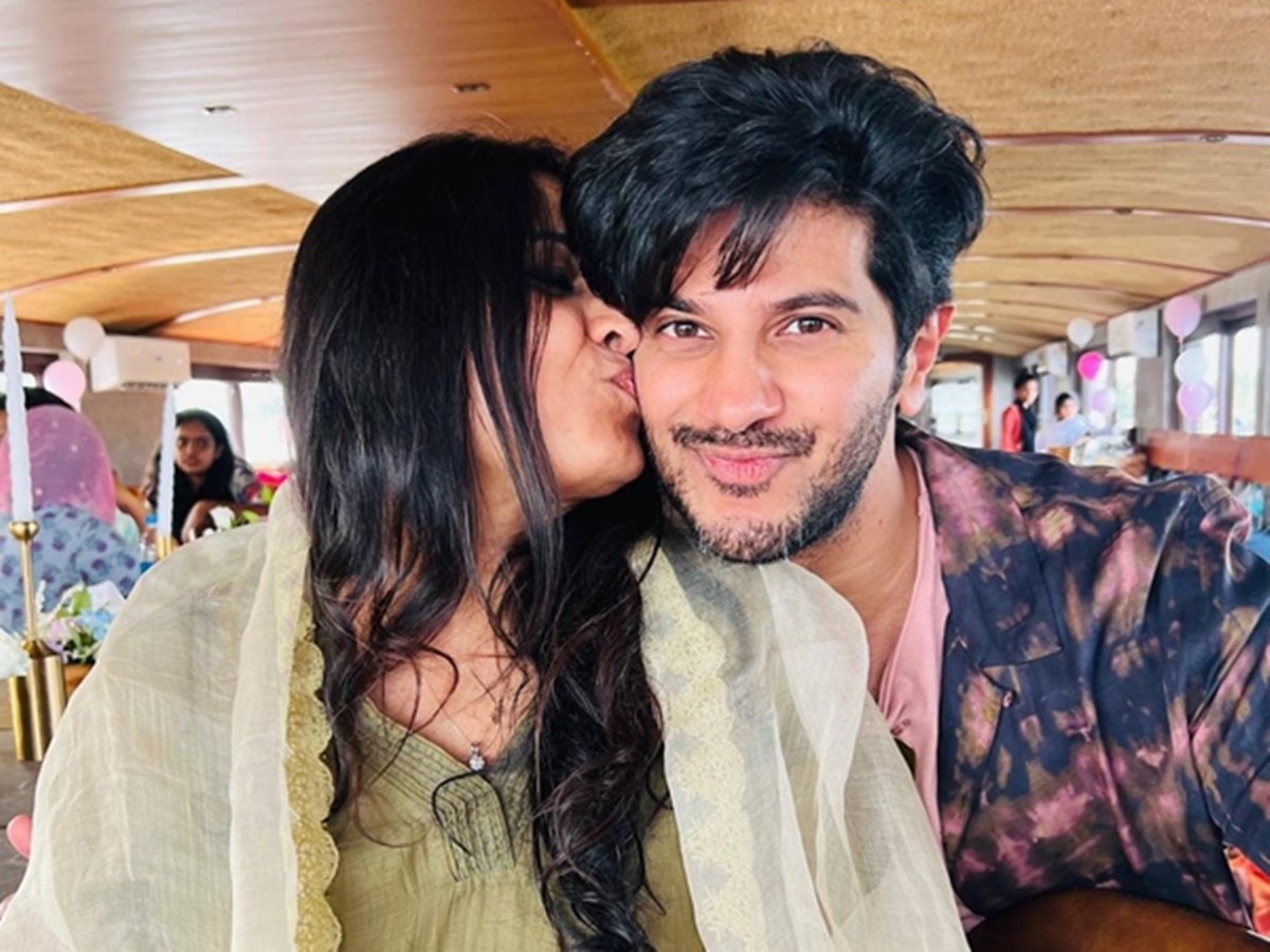 Dulquer Salmaan With Mother 