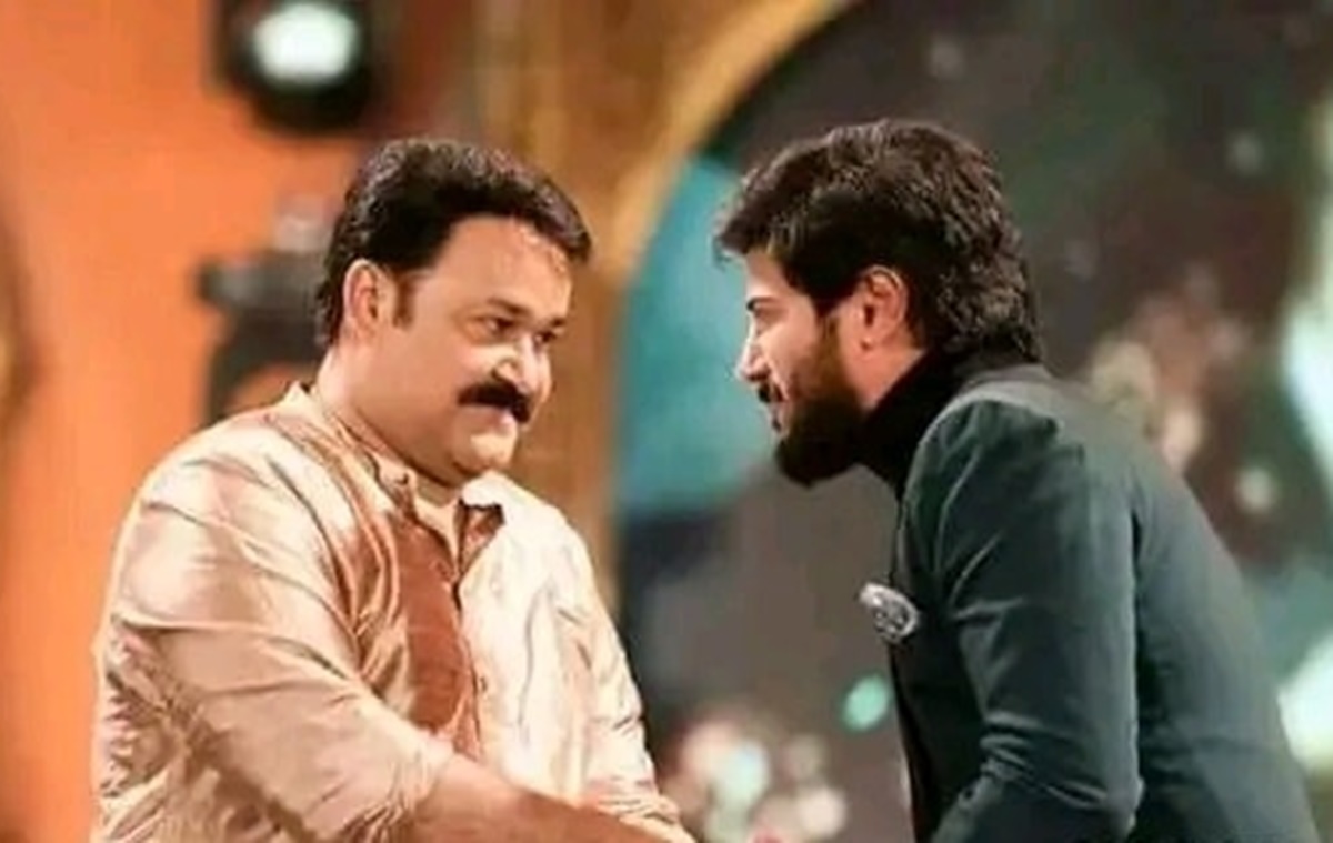 Mohanlal and Dulquer Salmaan 