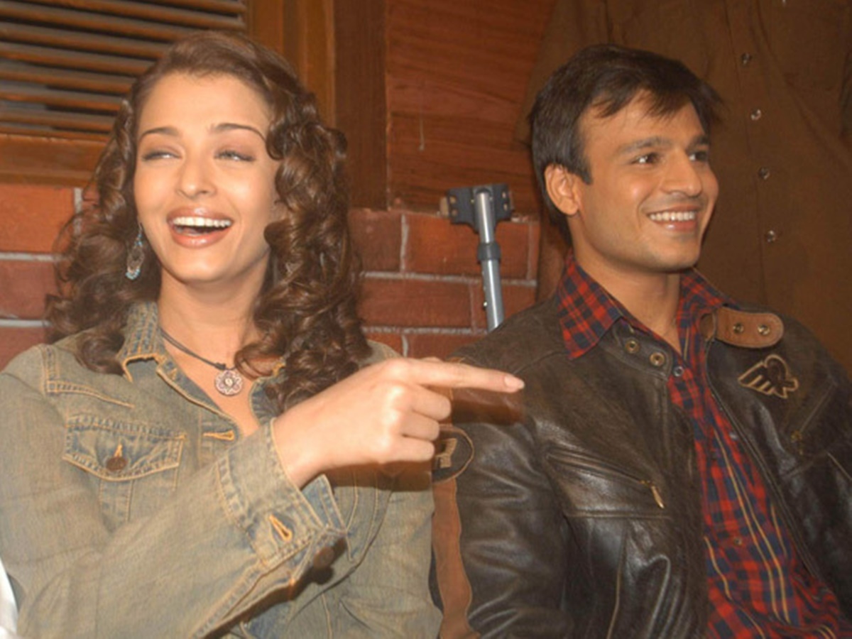 Aishwarya Rai and Vivek Oberoi