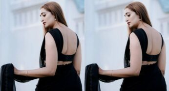 സാരിയില്‍ ഗ്ലാമറസായി എയ്ഞ്ചല്‍ തോമസ്