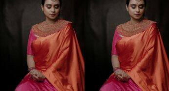 സാരിയില്‍ മനോഹരിയായി ലക്ഷ്മി നക്ഷത്ര