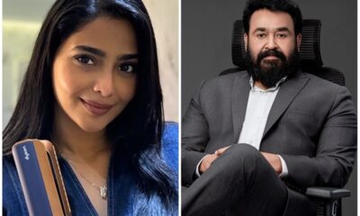 Aishwarya Lekshmi and Mohanlal