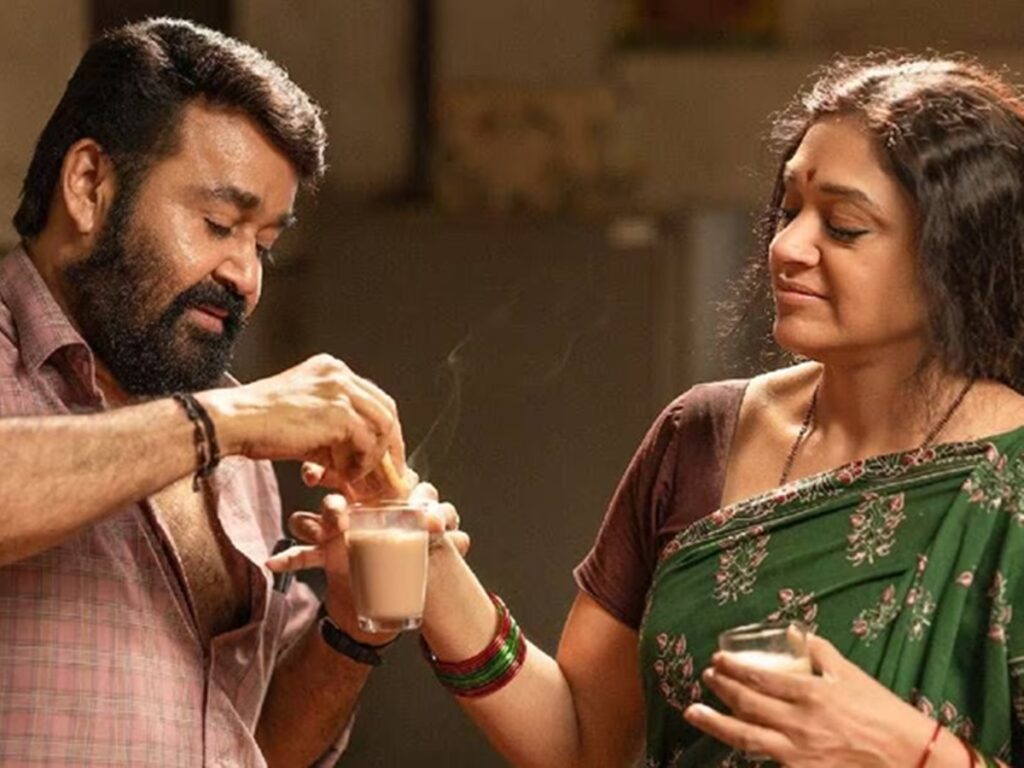 Mohanlal and Shobana - Thudarum Movie