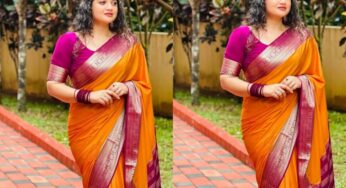 സാരിയില്‍ മനോഹരിയായി ഷഫ്‌ന