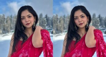 സാരിയില്‍ ഗ്ലാമറസായി അഹാന