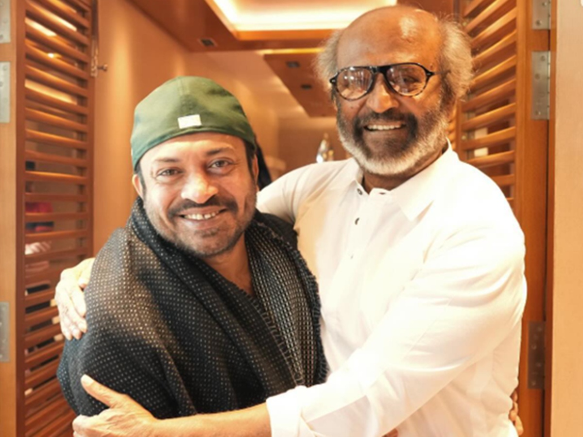 Soubin Shahir and Rajnikanth