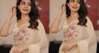 സാരിയില്‍ മനോഹരിയായി ഇഷാനി