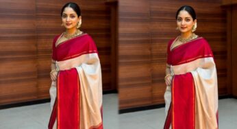 സാരിയില്‍ മനോഹരിയായി ഇഷാനി കൃഷ്ണ